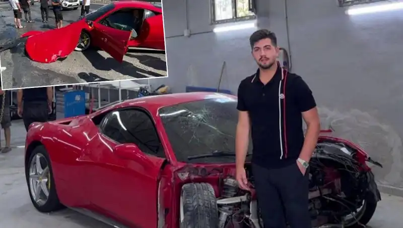 Hurdaya Dönen 15 Milyonluk Ferrari'nin Trajedisi: "Binemeden Gitti!"