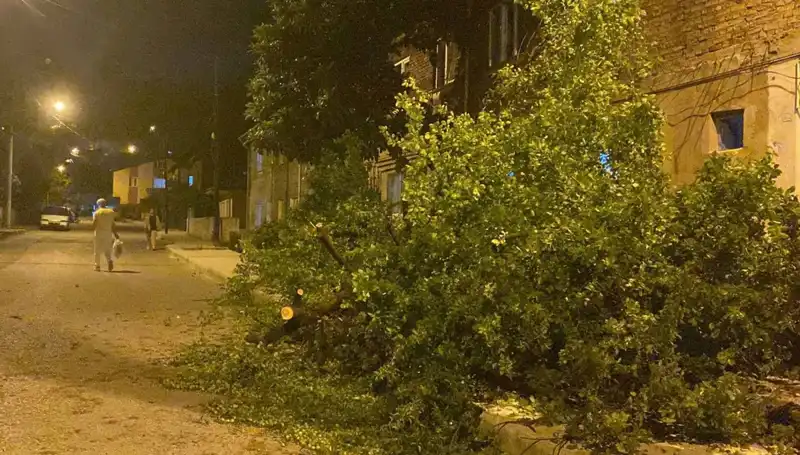 Karabük'te Fırtına, Şehirde Hayatı Olumlu ve Olumsuz Etkiledi