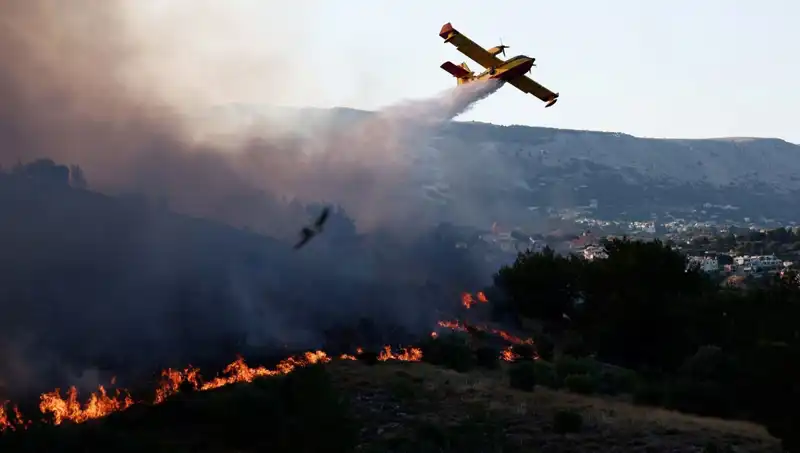 Sakız Adası'ndaki Orman Yangını Nihayet Kontrol Altına Alındı!