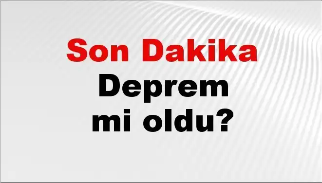 Tekirdağ'da Son Dakika Depremi: Nerede ve Ne Kadar Şiddetli?